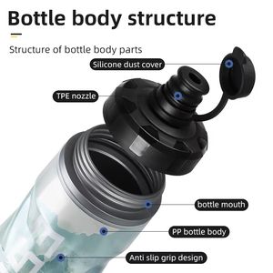 610ml Fahrrad wasser flasche Auslaufs ic heres tragbares Camping Wandern Sport Fahrrad kessel Fahrrad zubehör - Product Image 2