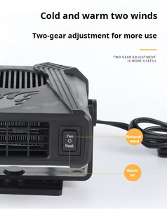Ventilateur de voiture et dégivreur de <span class=keywords><strong>pare</strong></span>-<span class=keywords><strong>brise</strong></span> 2-en-1 à chauffage et refroidissement rapides 12V/24V 150W avec 2 modes de chauffage et dégivrage - Product Image 6