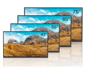 43 Inch Full Sun TV 1500nits True Waterproof Advertising Display Screen Smart Outdoor TVs