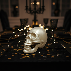 Adorno de Calavera de Plástico Mini Personalizado, Escultura de Calavera para Halloween, para Fiestas de Halloween, Hogar y Casa Embrujada - Product Image 6