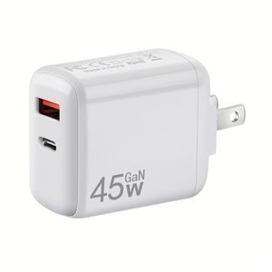 GaN 45W <b>Charger</b> A+C Fast Charging <b>Usb</b>-c Power Supply Adapter US/EU/UK <b>Plug</b> Type C <b>Charger</b> Block - Product Image 4