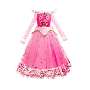 Vestido Bonito de Manga Larga para Niñas, Disfraz de Princesa Aurora, la <span class=keywords><strong>Bella</strong></span> Durmiente, para Cumpleaños, Carnaval, Halloween, Cosplay, Disfraces de TV <span class=keywords><strong>y</strong></span> Películas - Product Image 2