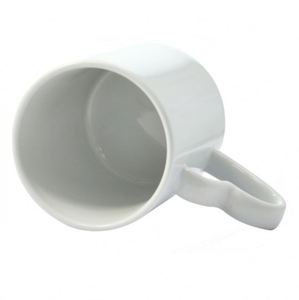 Unique Best Quality Sublimation Custom Logo Print 11Oz Simple White Coffee Cups Ceramic Mug With <b>Heart</b> <b>Shape</b> Handle - Product Image 4