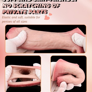 FAAK Manchon pénien réaliste en silicone souple, élastique et creux, pour l'agrandissement du pénis, jouet sexuel pour couple adulte, prix de gros - Product Image 6