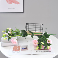 Bunga Peony Sutra Buatan Batang Panjang Gaya Eropa, Gaya Modern, Tangkai Tunggal untuk Dekorasi Pernikahan, Hari Valentine, dan Paskah