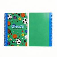 Cuaderno Espiral de Doble Anillo para Deportes, Cuaderno Rayado para Estudiantes, Material Escolar para África Occidental