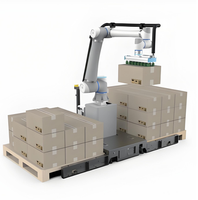 Machine automatique de palettisation de robot de sélection et de placement pour la caisse de boîte de carton empilant des palettes de carton dans le matériel de papier d'emballage alimentaire