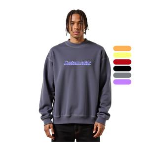 TKAN67D hommes coton et polyester pull à capuche grande taille 270 GSM o-cou sweats personnalisé blanc imprimé à capuche - Product Image 1