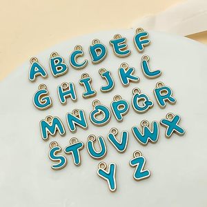 Breloques en métal émaillé avec lettres anglaises colorées pour la fabrication de bijoux DIY, pendentifs pour bracelets et colliers - Product Image 3