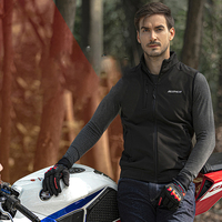 Logo personnalisé décontracté Sport Moto Vélo équitation gilet sans manches veste maille réfléchissante moto chauffage électrique gilets pour hommes
