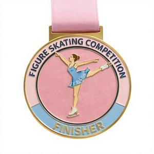 Médailles de compétition OEM personnalisées avec logo, en métal, effet pailleté, émail, pour danse, patinage artistique, <span class=keywords><strong>gymnastique</strong></span> latine, médailles de récompense Fiesta - Product Image 4