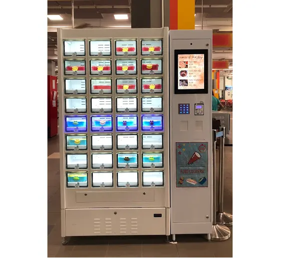 Автомат для продажи пищевых продуктов и напитков/Кредитная карта/наличные деньги/автоматический торговый автомат на заказ