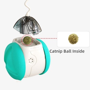 Nieuwe Piepende Interactieve Kat Speelgoed Bewegende Kat Tuimelaar Speelgoed Veilig Kat Kattenkruidspeelgoed Met Teaser Toverstaf Bal Vogel Sirene - Product Image 6