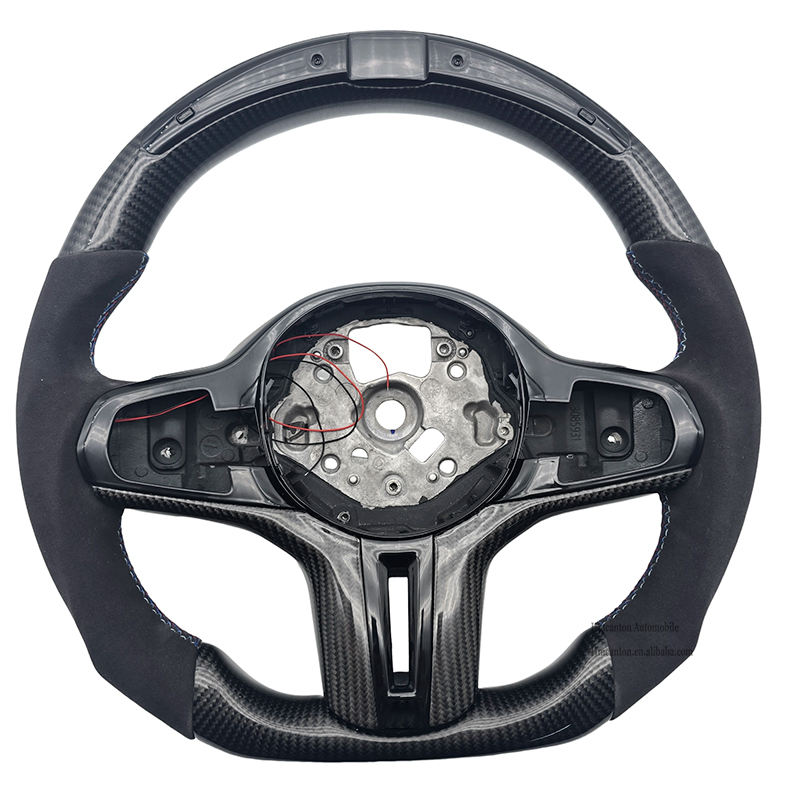 Alcantara + คาร์บอนไฟเบอร์ + LED + เย็บสีขาว