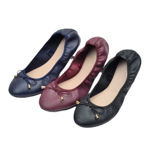 Nuevo Modelo 2026 Zapatos Planos de Mujer con Suela Blanda, Estilo Slip-On, Tipo Egg Roll, Negros, Versátiles, de Punta Baja, con Lazo, Cómodos, para Comercio Transfronterizo - Product Image 5