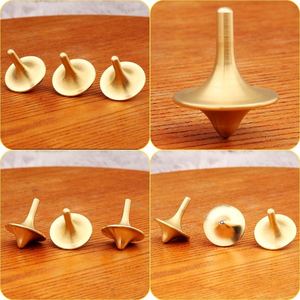 Brass Spinner <b>Toy</b> - Modern Metal Craft Fidget <b>Desk</b> Decor for Office - Product Image 3