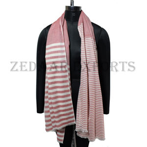 Premium Organic Cotton Striped <b>Scarf</b> <b>for</b> <b>Women</b> Beautifully Handmade Solid Colors Long Soft Comfortable <b>for</b> Summer-Customizable - Product Image 4
