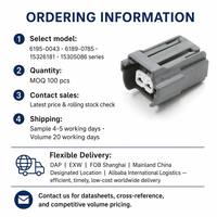 Conector de 2 pines para sensor de inyector de combustible automotriz, con pestaña de bloqueo impermeable, macho y hembra, arnés de cableado, conector PBT/PA66