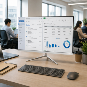 Moniteur 27 pouces 2K 180Hz avec logo personnalisé, écran IPS QHD 2560x1440, sans scintillement, protection des yeux, pour configuration de bureau d'entreprise haut de gamme - Product Image 1