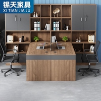 Table de travail en forme de L en matériau de panneau de mélamine de bureau moderne XTBGZ-020 pour le personnel Meubles élégants pour la maison ou le travail