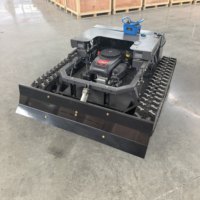 Robot tondeuse à gazon électrique télécommandé à essence avec GPS, robot déneigeur intelligent et robot tondeuse à gazon avec GPS