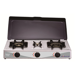 Cocina <span class=keywords><strong>de</strong></span> <span class=keywords><strong>Gas</strong></span> con Quemador <span class=keywords><strong>de</strong></span> Latón, Cubierta <span class=keywords><strong>de</strong></span> Acero Inoxidable, Encendido Automático para Uso Doméstico - Product Image 1