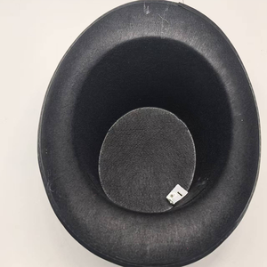 Sombrero de copa negro con estampado de calavera y luces para actuaciones escénicas de Halloween para adultos - Product Image 4