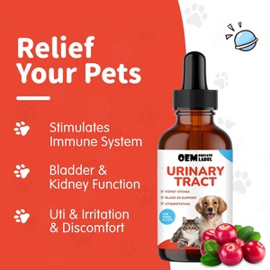 OEM 100% Supplément naturel de santé de la vessie urinaire Gouttes de canneberge pour chiens et chats Infections des voies urinaires - Product Image 4