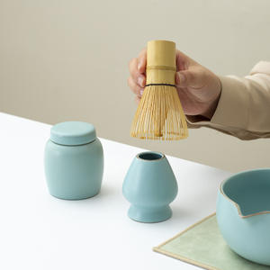 Meilleure vente sur Amazon kit de matcha support de fouet en céramique bol Chasen brosse à thé thé <span class=keywords><strong>japonais</strong></span> set de matcha personnalisé - Product Image 6