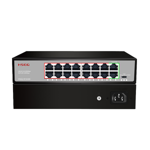 24-Port <span class=keywords><strong>10</strong></span>/<span class=keywords><strong>100M</strong></span> PoE Gigabit <span class=keywords><strong>Ethernet</strong></span> mạng chuyển đổi 2 SFP quang uplink 400 Wát Hệ thống an ninh công suất cao <span class=keywords><strong>SNMP</strong></span> chức năng 4 gam - Product Image 1