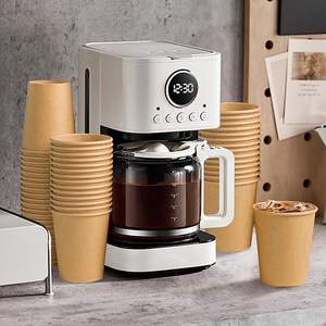 <span class=keywords><strong>Tazze</strong></span> di carta Kraft marrone usa e getta <span class=keywords><strong>tazze</strong></span> di caffè per bevande calde/fredde per feste casa ufficio <span class=keywords><strong>tazze</strong></span> di carta - Product Image 3