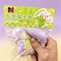 Jouet à presser Super Stress Fluid Swiss Roll à rebond lent, sensation boueuse, pour décompression magique et soulagement du stress, vente en gros