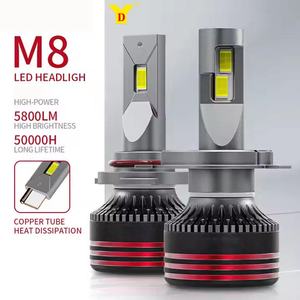 YD M8Pro 55W Simple Cuivre <span class=keywords><strong>H7</strong></span> Phares LED à Double Lumière | Lumière Blanche 6000K | 12V Nouveau | Compatible avec <span class=keywords><strong>H7</strong></span> - Product Image 1