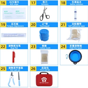 Botiquín de Primeros Auxilios de Emergencia, Mini Botiquín de Bolsillo para Almacenamiento de Suministros de Emergencia para Tratamiento de Heridas - Product Image 5