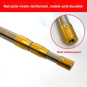 Thép Không Gỉ Đa Chức Năng Kính Thiên Văn Cực Positionable Trái Cây Picker & Hạ Cánh Net Cực Cho Câu Cá Liềm Cực Phụ Kiện - Product Image 6