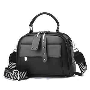 Fashion Design Straps Shoulder Crossbody Bag Pu Leather Handbags Ladies Zipper Closure Outdoor Large Capacity 2024 Bags - Product Image 1