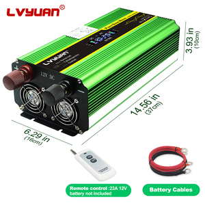 <span class=keywords><strong>Lvyuan</strong></span> 4000W 12V 24V 48V dc à ac 220V 2000w onduleur à onde sinusoïdale pure avec écran LCD - Product Image 2