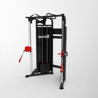 Machine à poulies doublement réglable pour l'entraînement complet du corps et la musculation
