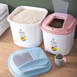 Contenant de riz sous vide en plastique PP, boîte de riz en plastique, pour la famille, usage direct, 30l, nouveau style européen - Product Image 3