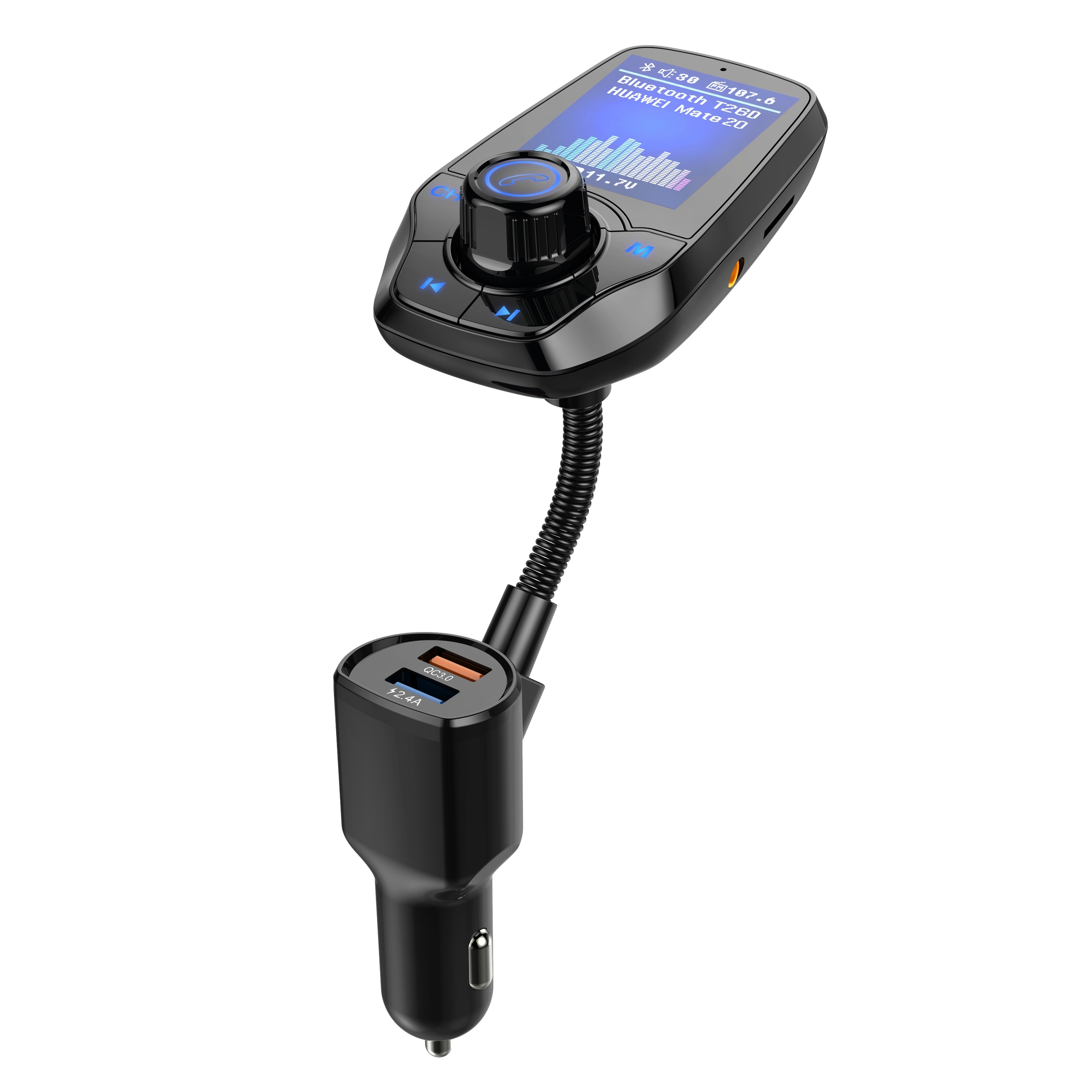 FM Transmitter Auto Radio Bluetooth 5.0 Adapter Dual USB PD Ladegerät für Handy FM Transmitter Auto Radio Bluetooth 5.0 Adapter Dual USB PD Ladegerät für Handy
