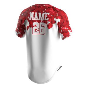 Camiseta de Béisbol Sublimada de Alta Calidad para Hombre, Uniforme Rojo de Cultura Urbana, Estilo Americano, Personalizable con Logotipo, Camiseta de Béisbol Lisa - Product Image 4