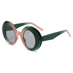 5610可爱太阳镜女孩超大白色椭圆形眼镜女性时尚有趣的相机太阳镜