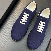 Chaussures de sport décontractées pour hommes, style italien, originales et luxueuses, en maille respirante, légères, à semelle souple, à lacets