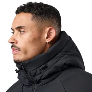 Mens Hooded <b>Puffer</b> <b>Jacket</b> Full Zip Insulated Winter Outerwear Windproof Warm Casual Outdoor Sportswear Coat for Men - Product Image 3
