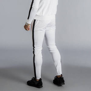 Clothing Manufacturer Blank <strong>Slim</strong> <strong>Fit</strong> Sweatpants Casual French Terry Track Pants <strong>Black</strong> Stripe String Winter <strong>Joggers</strong> - Product Image 3