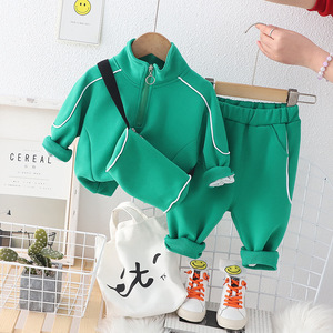 Conjunto Deportivo Informal de Dos Piezas para Niños, Ropa de Algodón de Manga Larga para Bebés, Niños y Niñas, Primavera Otoño, Venta al Por Mayor - Product Image 3