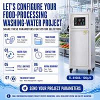 Generator Ozon PLC Industri 100g/jam untuk Pabrik Makanan, Pembersihan, Pengolahan Air, Disinfeksi, dan Sistem Pemurnian