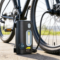 Compresseur d'air numérique portable pour pneus de voiture, moniteur de pression des pneus, 12V, matériau ABS, gonflage rapide, certifié CE