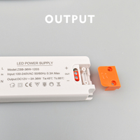 Transformateur d'alimentation LED ultra-mince 12W-120W AC 220V vers DC 12V/24V pour éclairage à bande LED