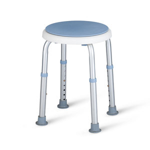 Gu Chenrui Swivel Shower Chair 31.5x13x42cm Aluminum Alloy 6-Level <b>Adjustable</b> <b>Height</b> Bath <b>Stool</b> - Product Image 1